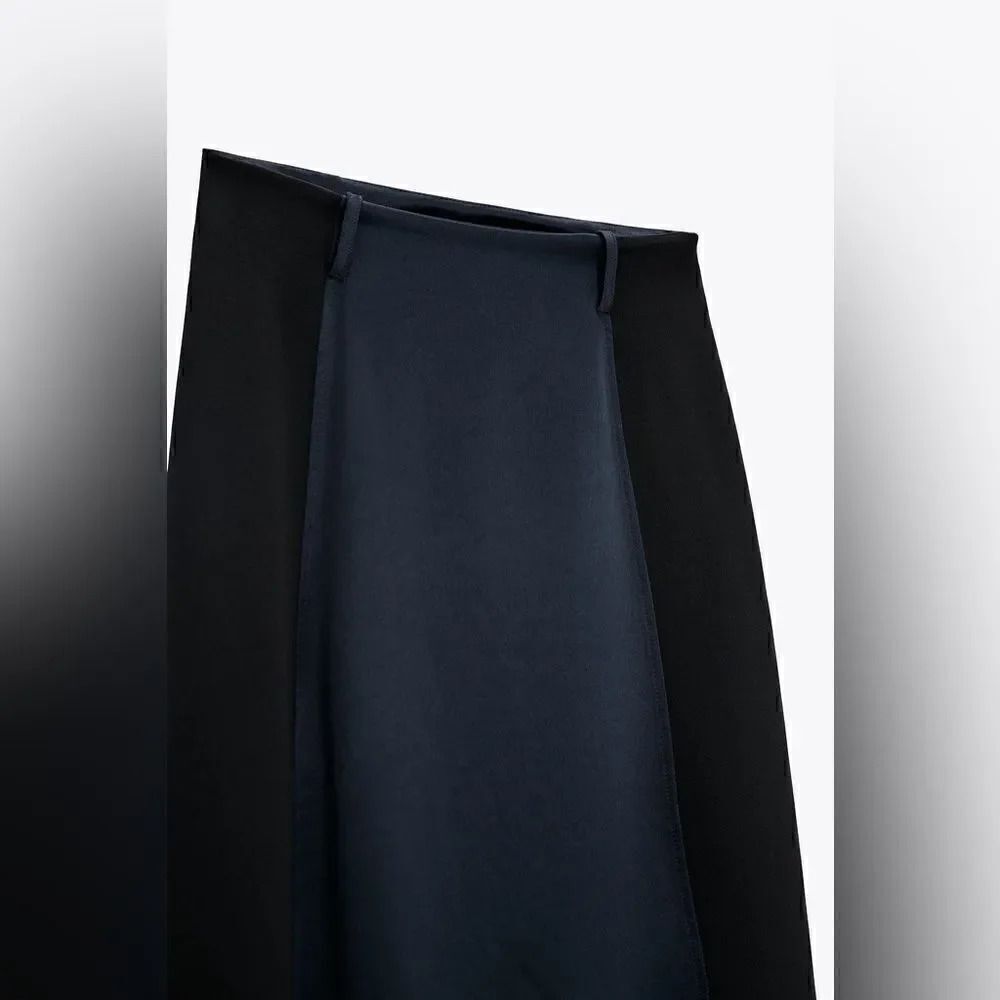 ZARA CONTRAST SKIRT - Picture 8 of 8